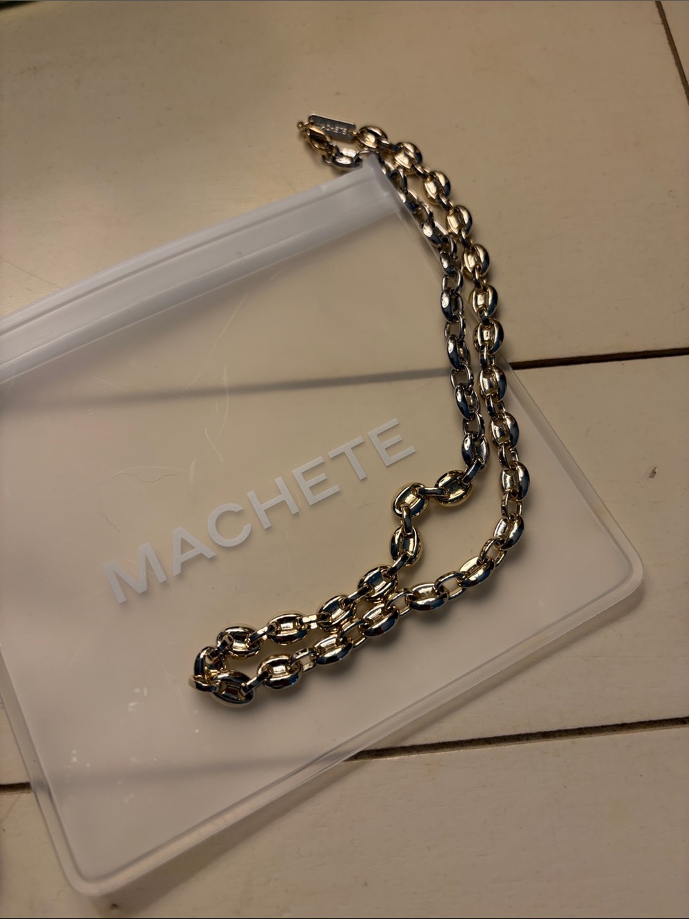 Machete chain link necklace